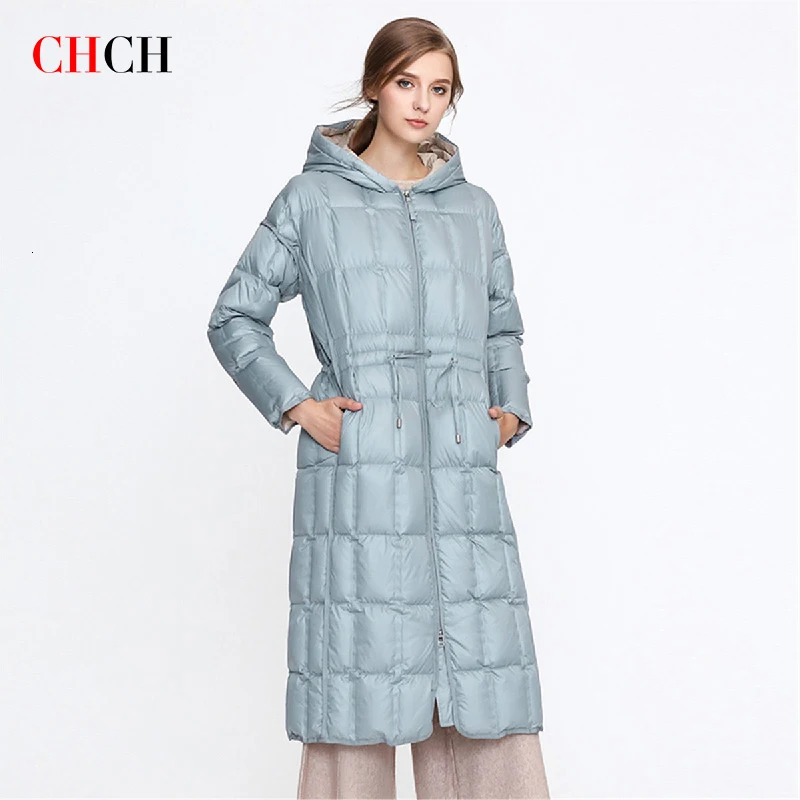 Women's Down Parkas CHCH Autumn Winter Fashion 2023 Coat Long Puffer Jacket Thickened Hooded Parka cloth 231013