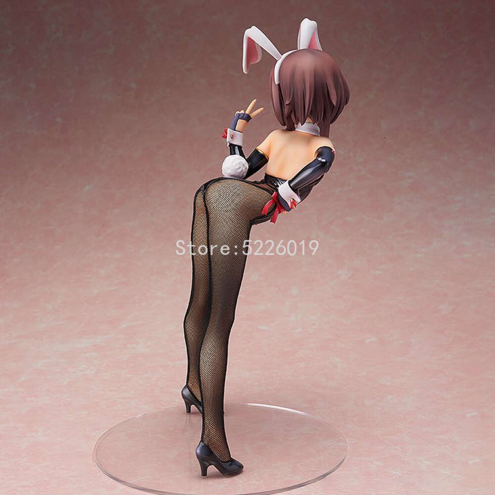 Finger Toys 33cm B-style Konosuba 2 Megumin Anime Figure Megumin Action Figure Megumin Bunny Ver. Figure Konosuba Megumin Figurine Model Toy