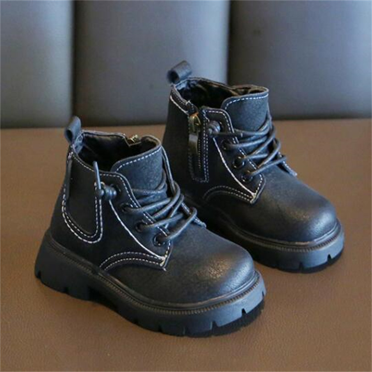Fashion Kids Boots Casual Ankle Chelsea Boots Boy Girl Baby Martin Boots Autumn Winter Side Zipper Children Shoes