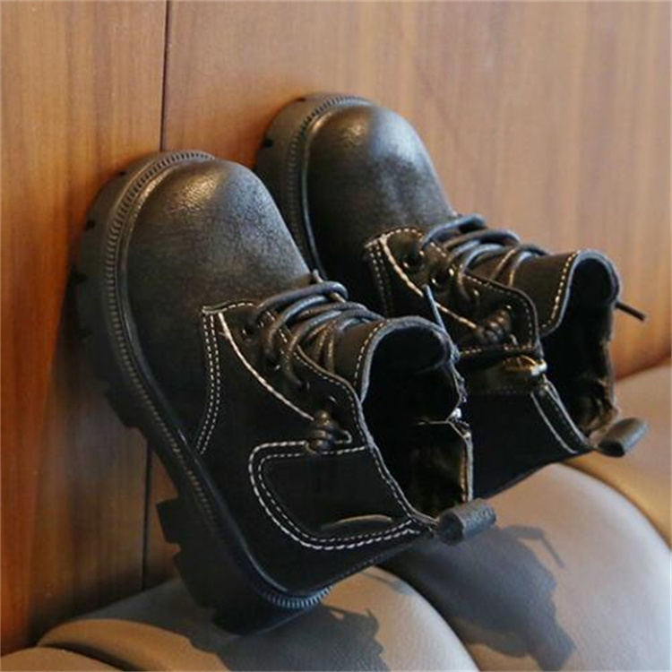 Fashion Kids Boots Casual Ankle Chelsea Boots Boy Girl Baby Martin Boots Autumn Winter Side Zipper Children Shoes