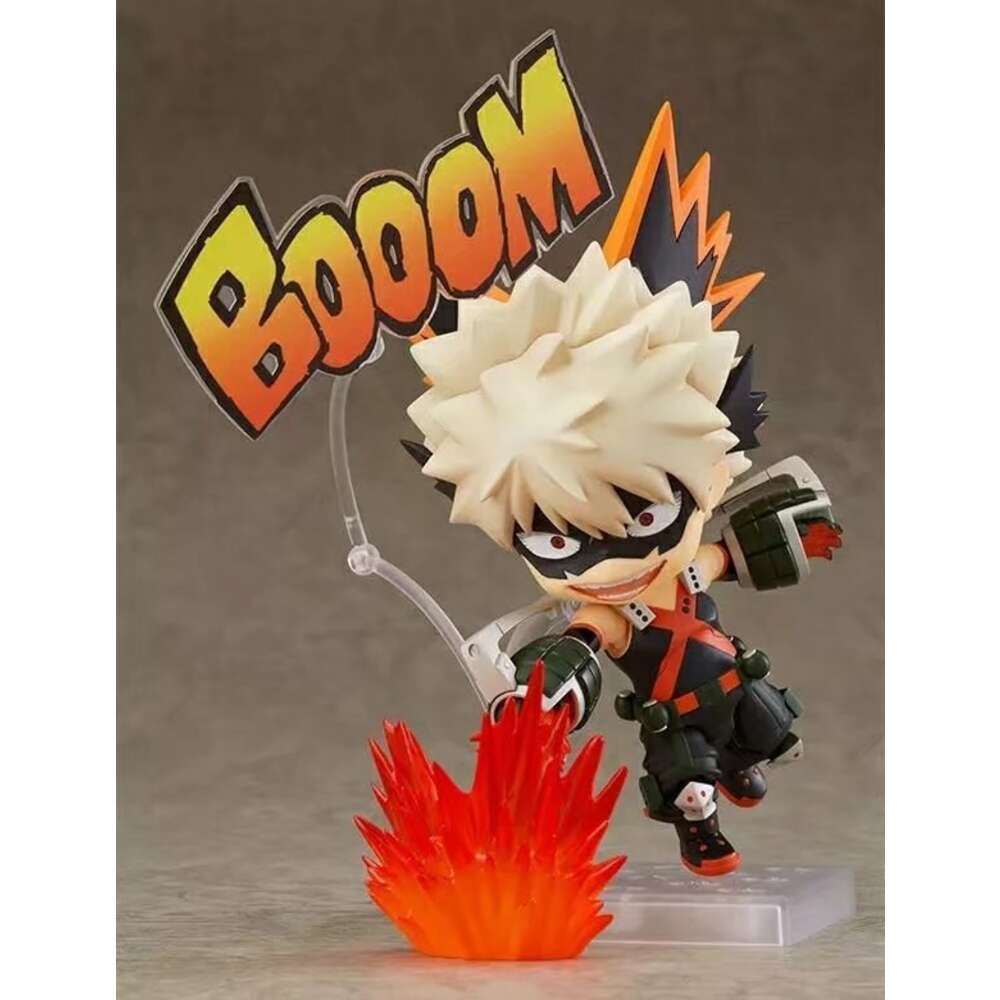 Finger Toys 10cm My Hero Academia Anime Figure Midoriya Izuku Bakugou Katsuki Todoroki Shouto Gsc Q Version Pvc Action Figure Toys