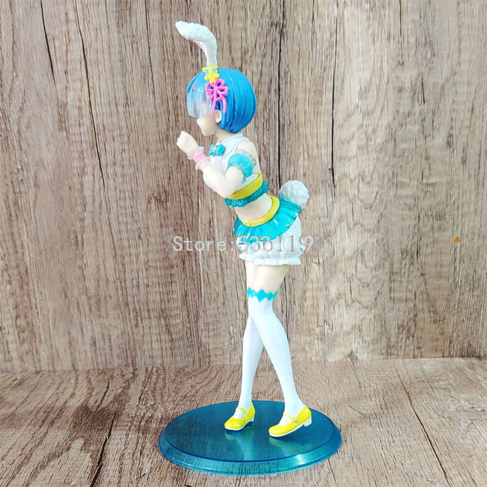 Finger Toys Re:zero -starting Life in Another World Anime Figure Ram Action Figure Rem Bunny Girl Happy Easter Ver Figurine Model Doll Toys