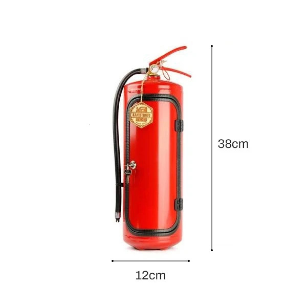 Bar Tools Fire Extinguisher Mini Bar Novelty Wine Storage Box Year Birthday Gift For Whisky Loving Fireman Metal Organizer Box 231013