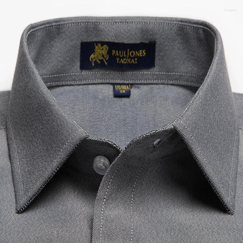 Men's Dress Shirts Men Oxford No-Iron For Work/Office Wear Classic Design Business Formal Male Autumn&Winter Clothes B1