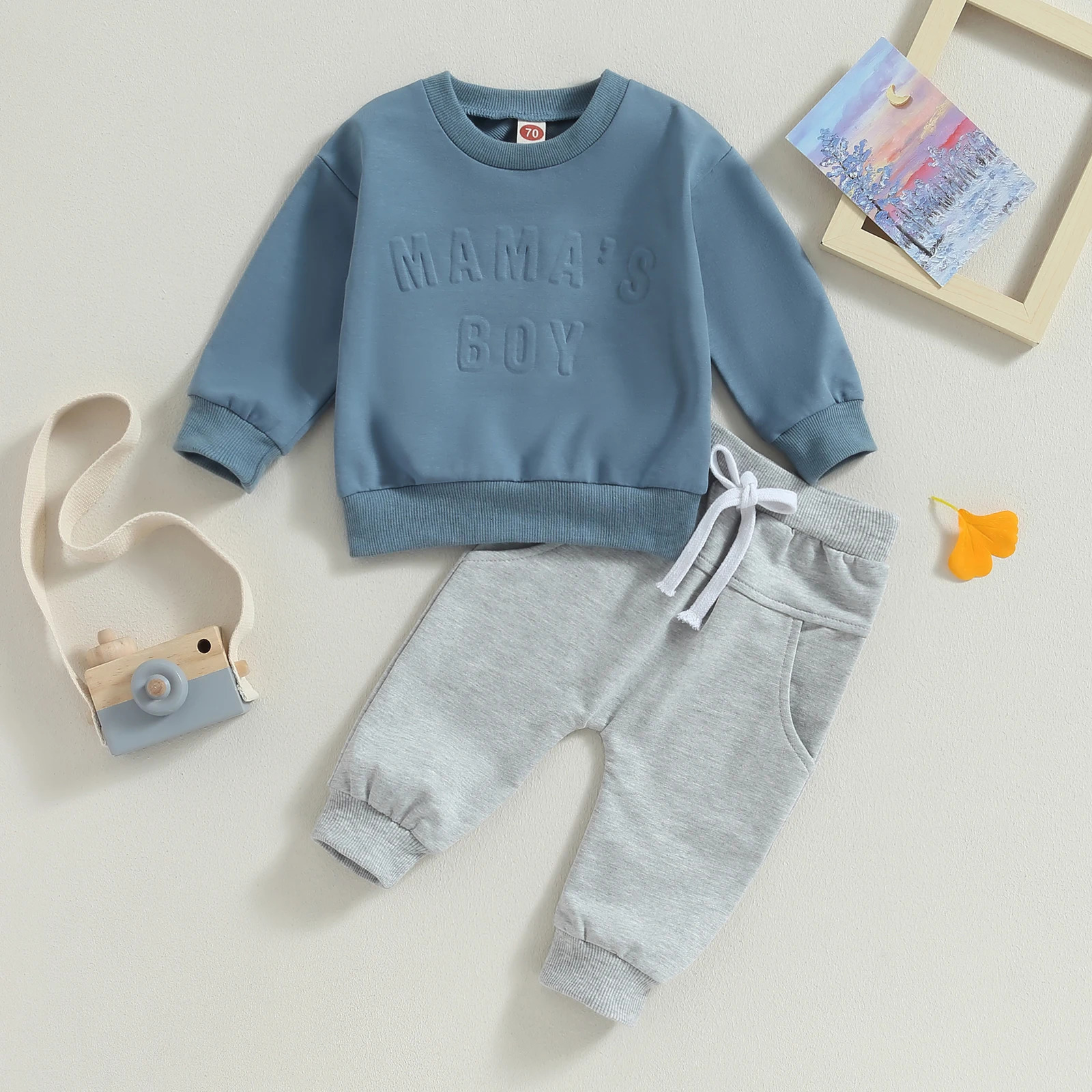 Clothing Sets ma baby 03Y born Infant Baby Boys Clothes Toddler Letter Long Sleeve Tops Pants Fall Spring Outfit 231013