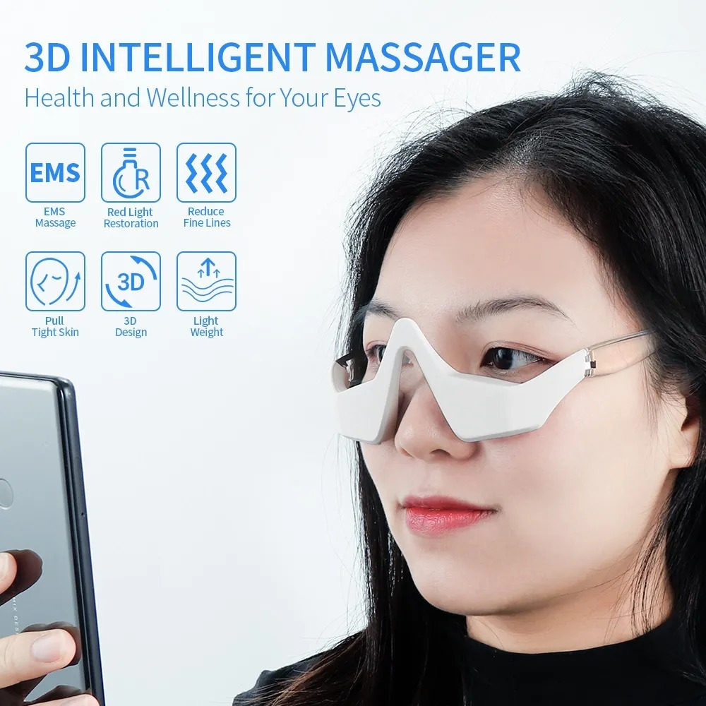 Face Care Devices Red Light Therapy Anti-Aging Eye Massager Compress Eyes Fatigue Relief Relaxation Relieve Dark Circles EMS Eye Massager 231013
