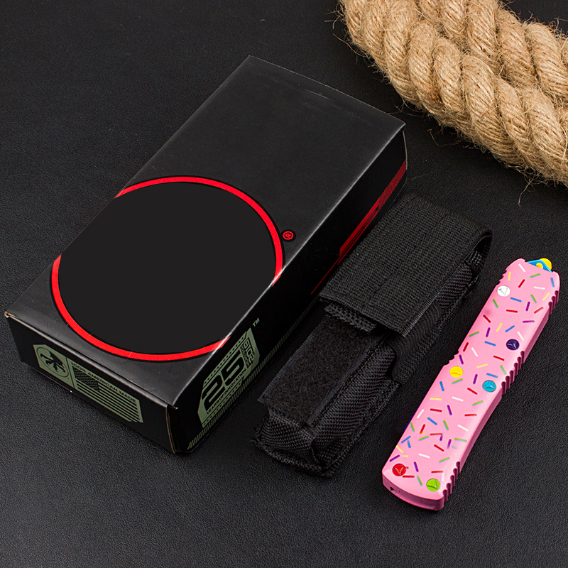 6Models UT-Version Dessert Warrior Knife D2 Blade Aviation Aluminum Handles Custom Tactical Pocket Pink knives Gift Knifes