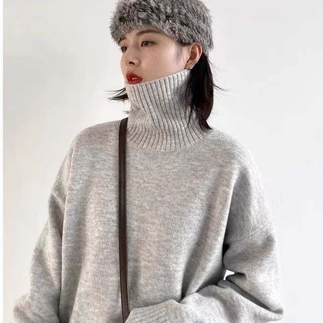 The* Row women Turtleneck Cardigan and Thick Top Sweater