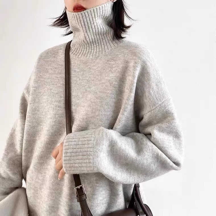 The* Row women Turtleneck Cardigan and Thick Top Sweater