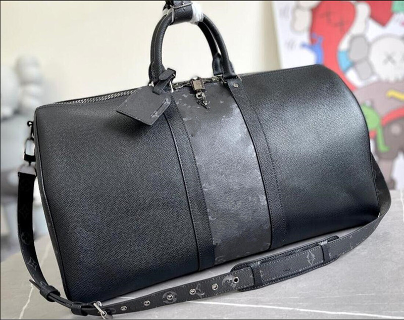 50CM duffel bags mens keepalls weekend kee pall tote bandouli re duffle keepall bandana designer travel bandouliere luggage bag men handbag