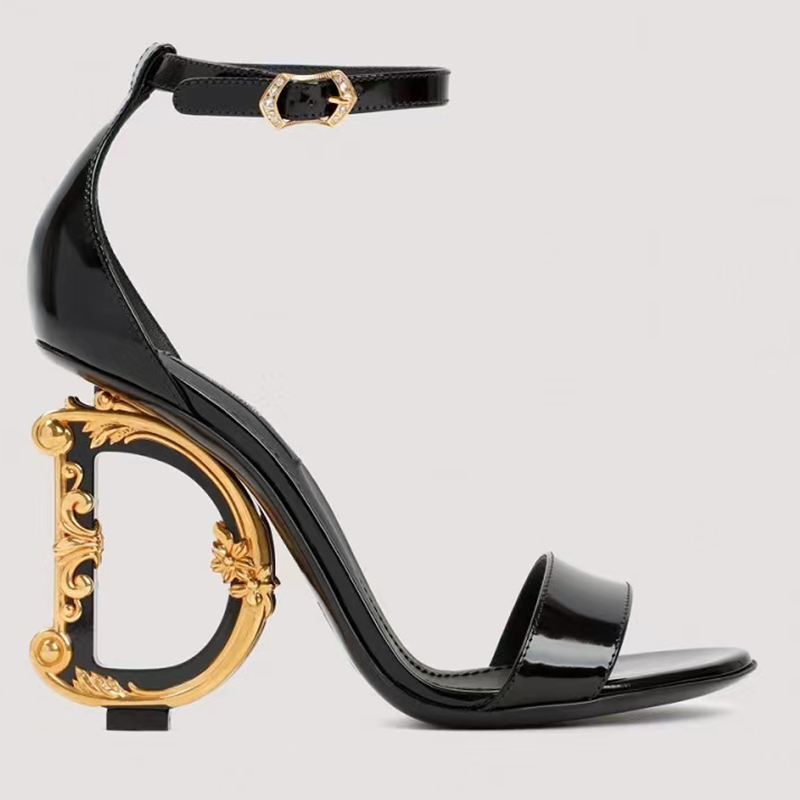 Classical Designer sandals luxury designer womens platform outdoor shoes Quality leather Casual Shoes Ankle strap 10cm high heel sandals 35-42