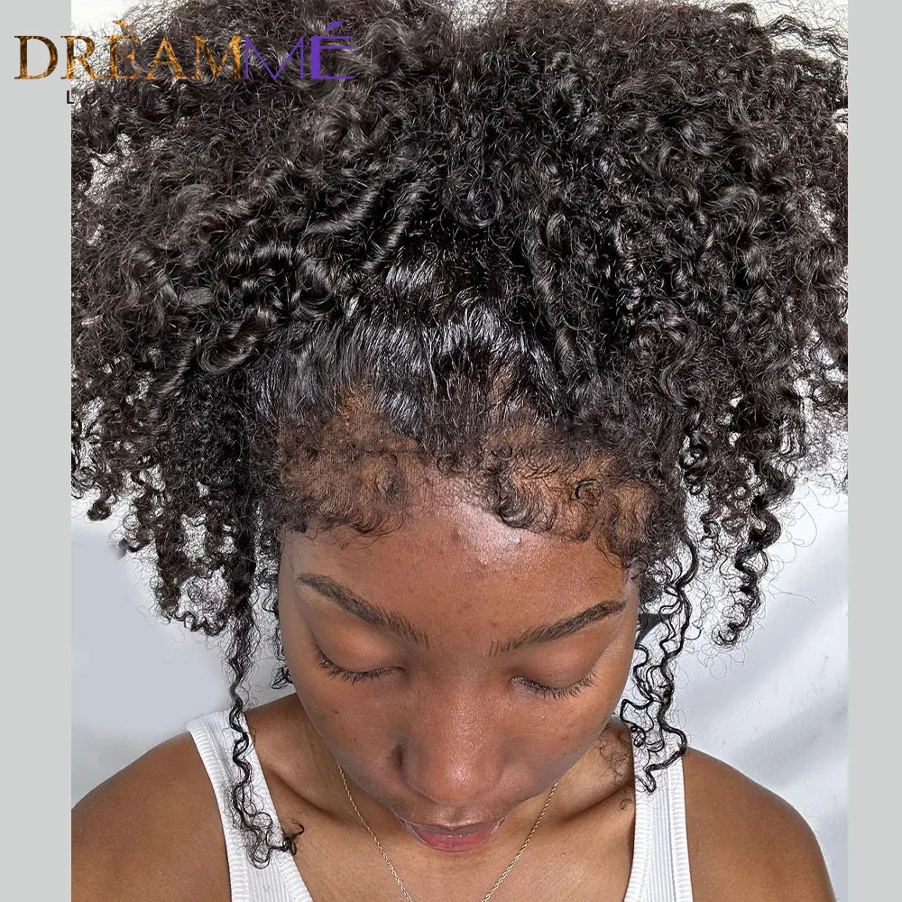 Deap Curly full Lace Front Wig 360 Per Plucked With Curly Baby Hair 130% Brazilian Human Hair Wigs For Black Women Lace Closure Wig