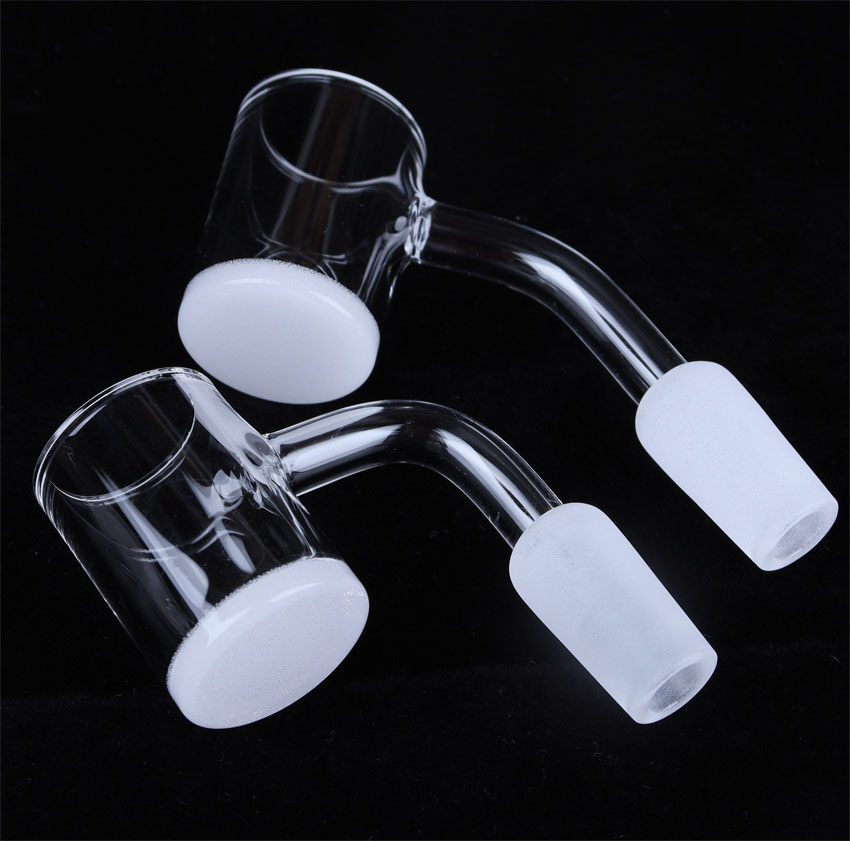 25mm Quartz Banger Nail 4mm Opaque Bottom Female Male 10mm 14mm 18mm Joint for Glass Bong