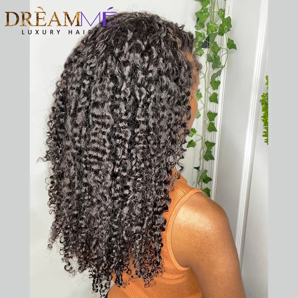 Deap Curly full Lace Front Wig 360 Per Plucked With Curly Baby Hair 130% Brazilian Human Hair Wigs For Black Women Lace Closure Wig
