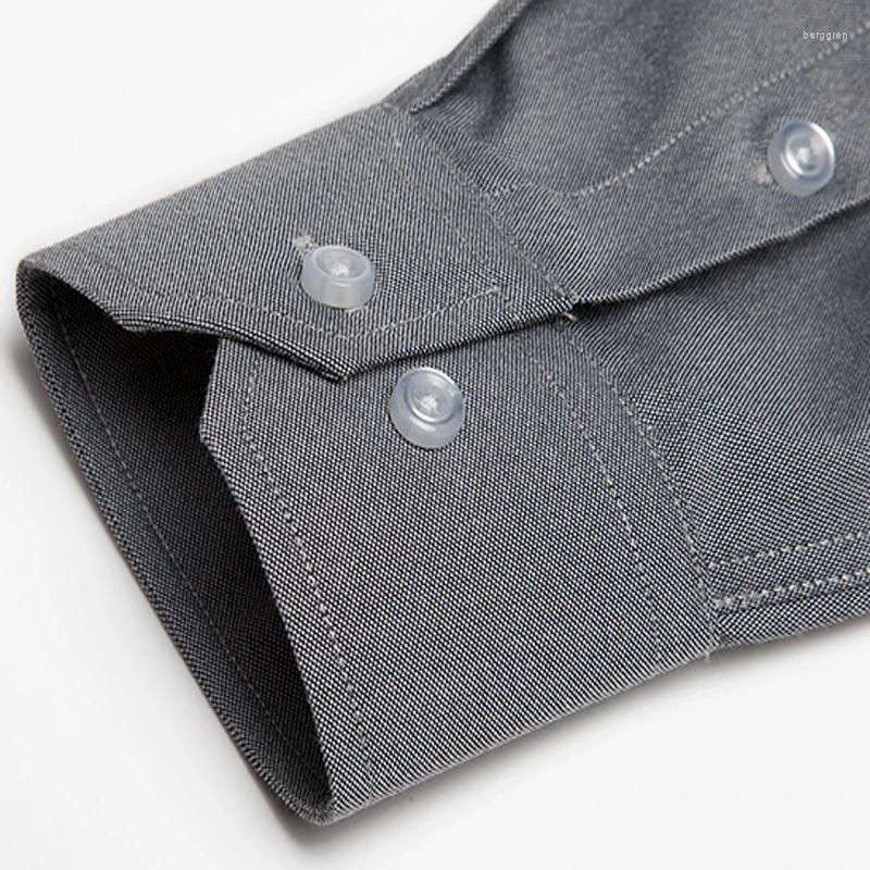 Men's Dress Shirts Men Oxford No-Iron For Work/Office Wear Classic Design Business Formal Male Autumn&Winter Clothes B1