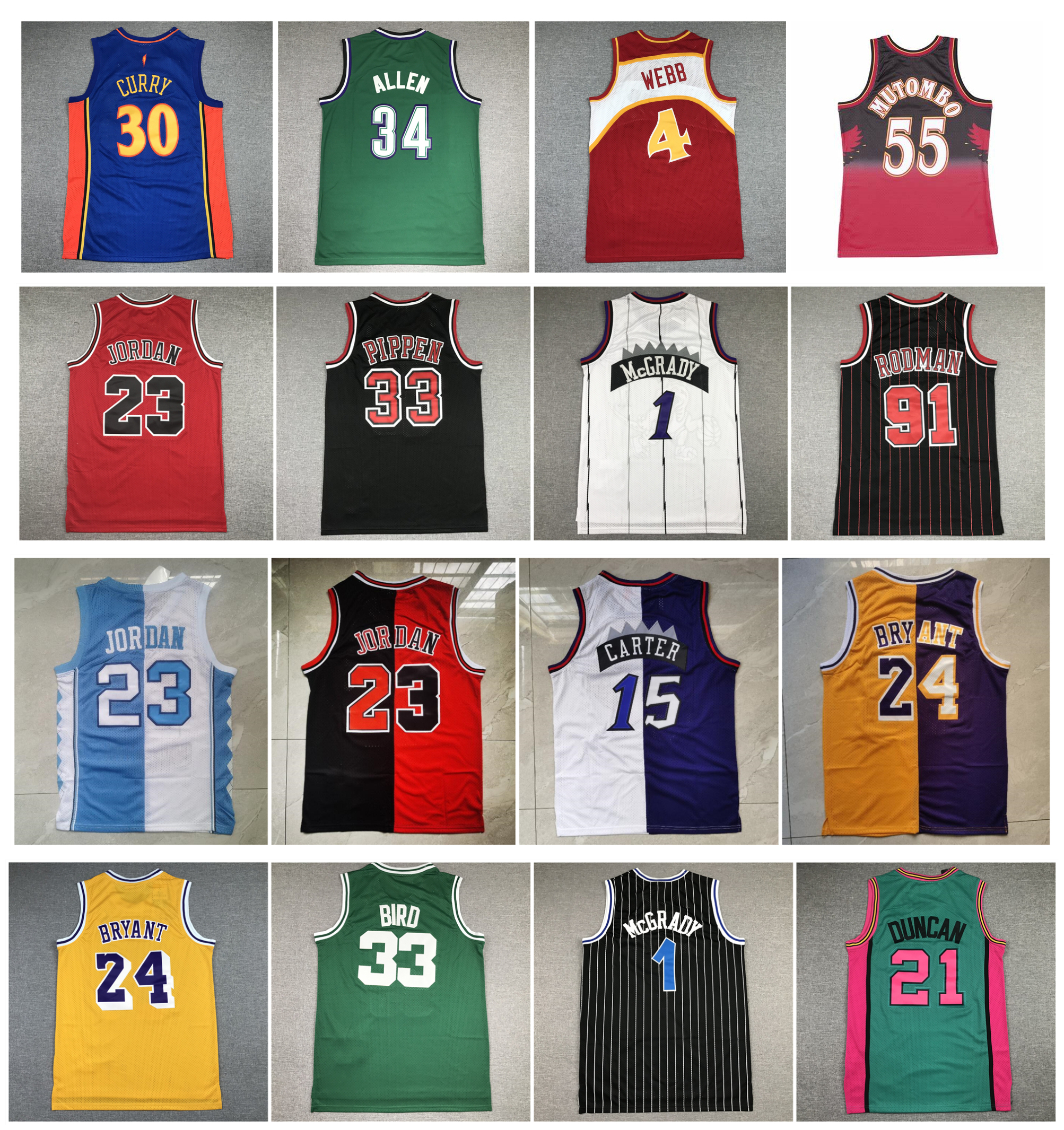 Mens 2024 Hardwood Classic Retro Basketball Jersey Available in Multiple Players and Teams
