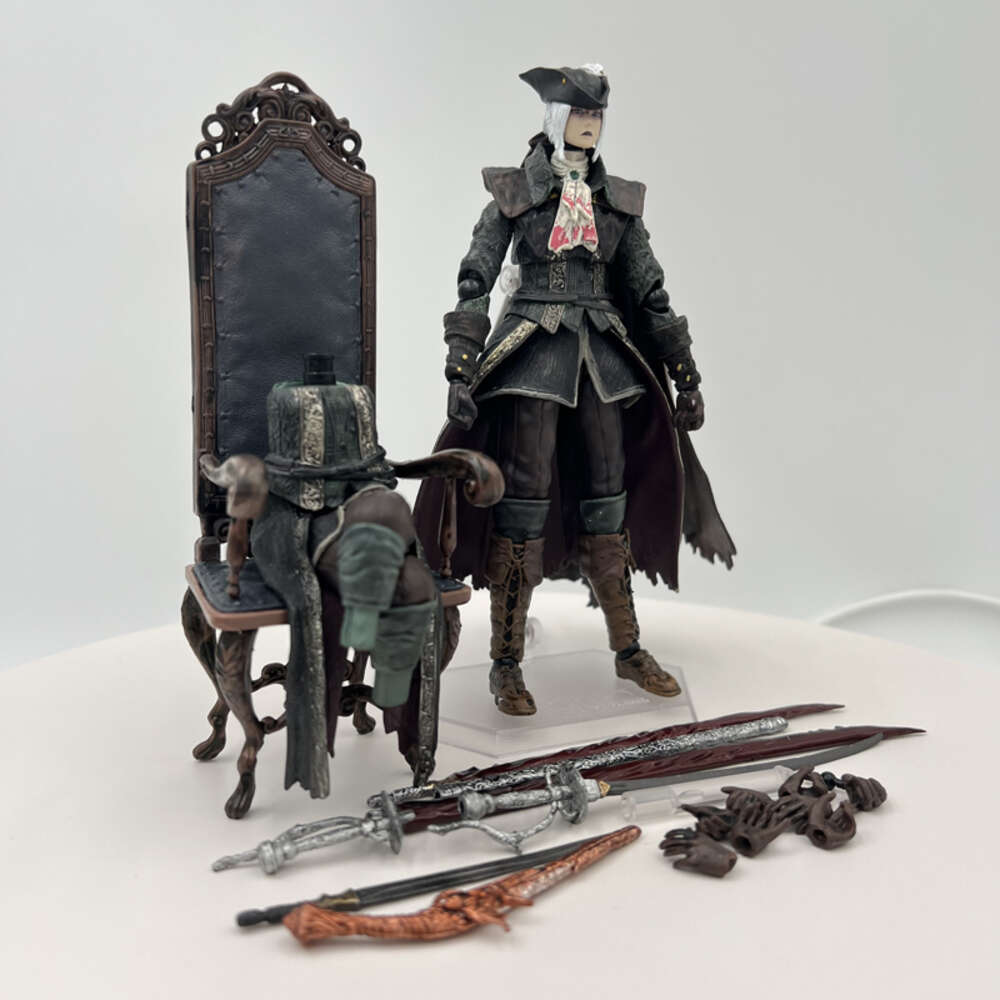 Finger Toys Figma #536 Bloodborne Anime Figure Lady Maria of the Astral Clocktower Action Figure the Old Hunters Edition Figurine Doll Toys