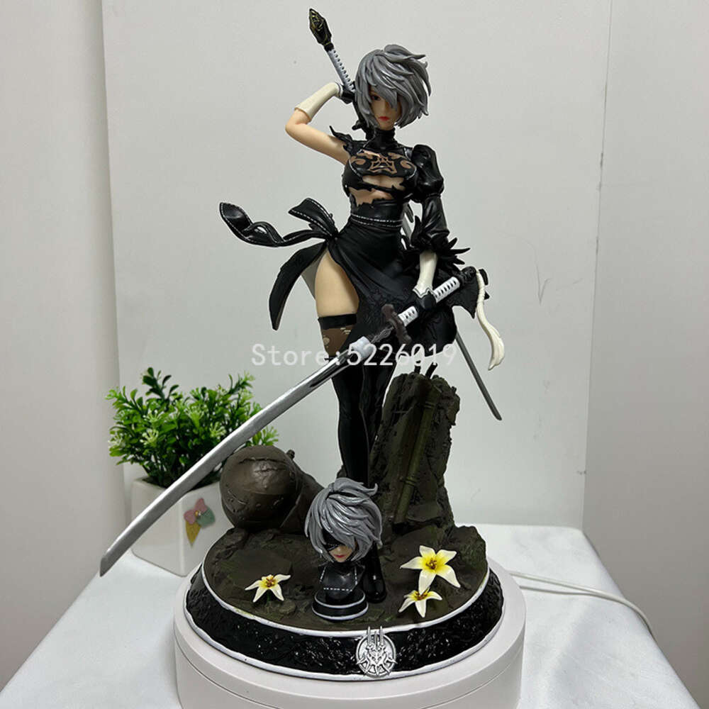 Finger Toys 30cm Anime Game Nier:automata 2b Yorha No.2 Type B Pvc Action Figure Collection Model Toys Brinquedos for Christmas Gift