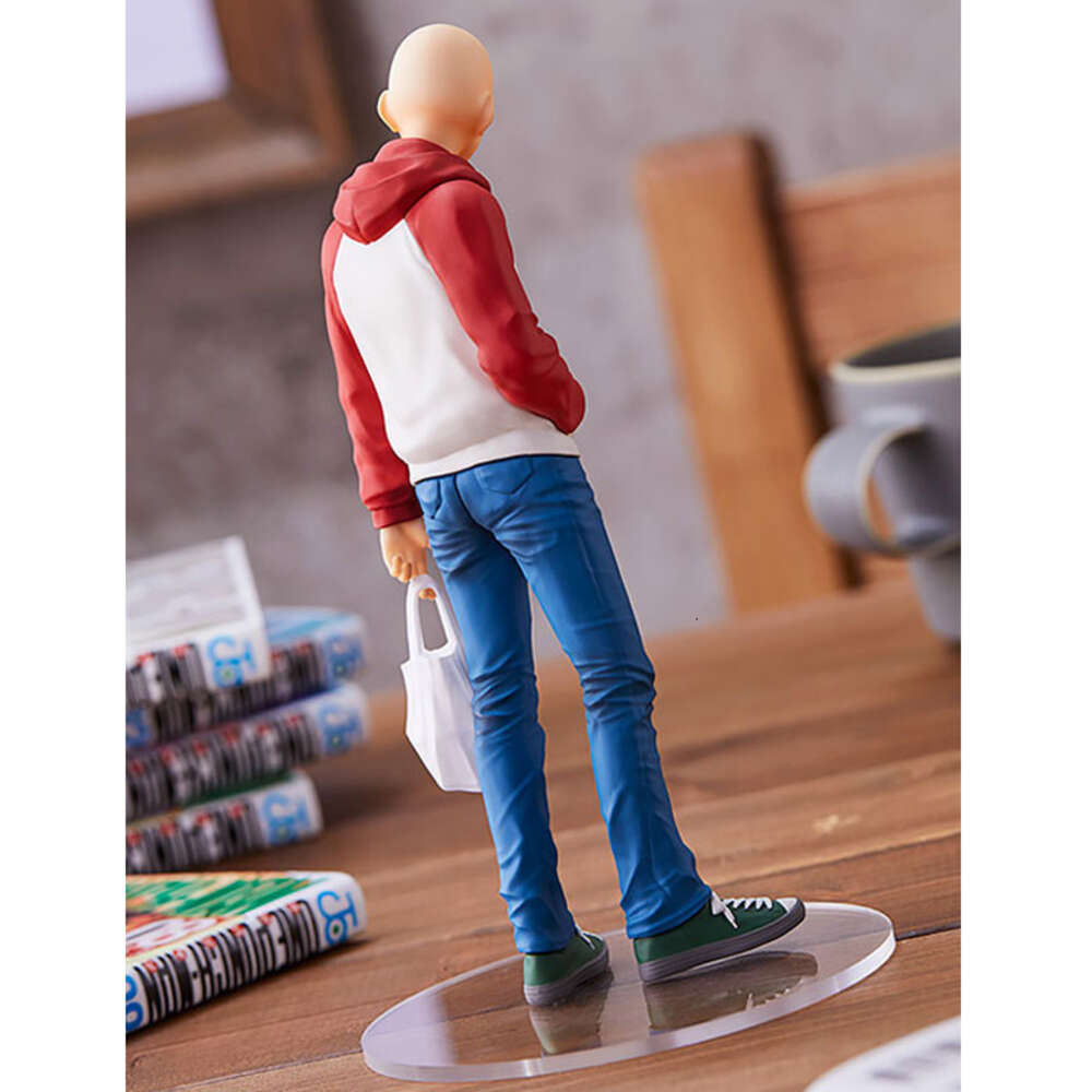 Finger Toys 18cm Pop Up Parade One Punch Man Anime Figure One Punch Man Saitama Oppai Hoodie Action Figure Collection Model Doll Toys
