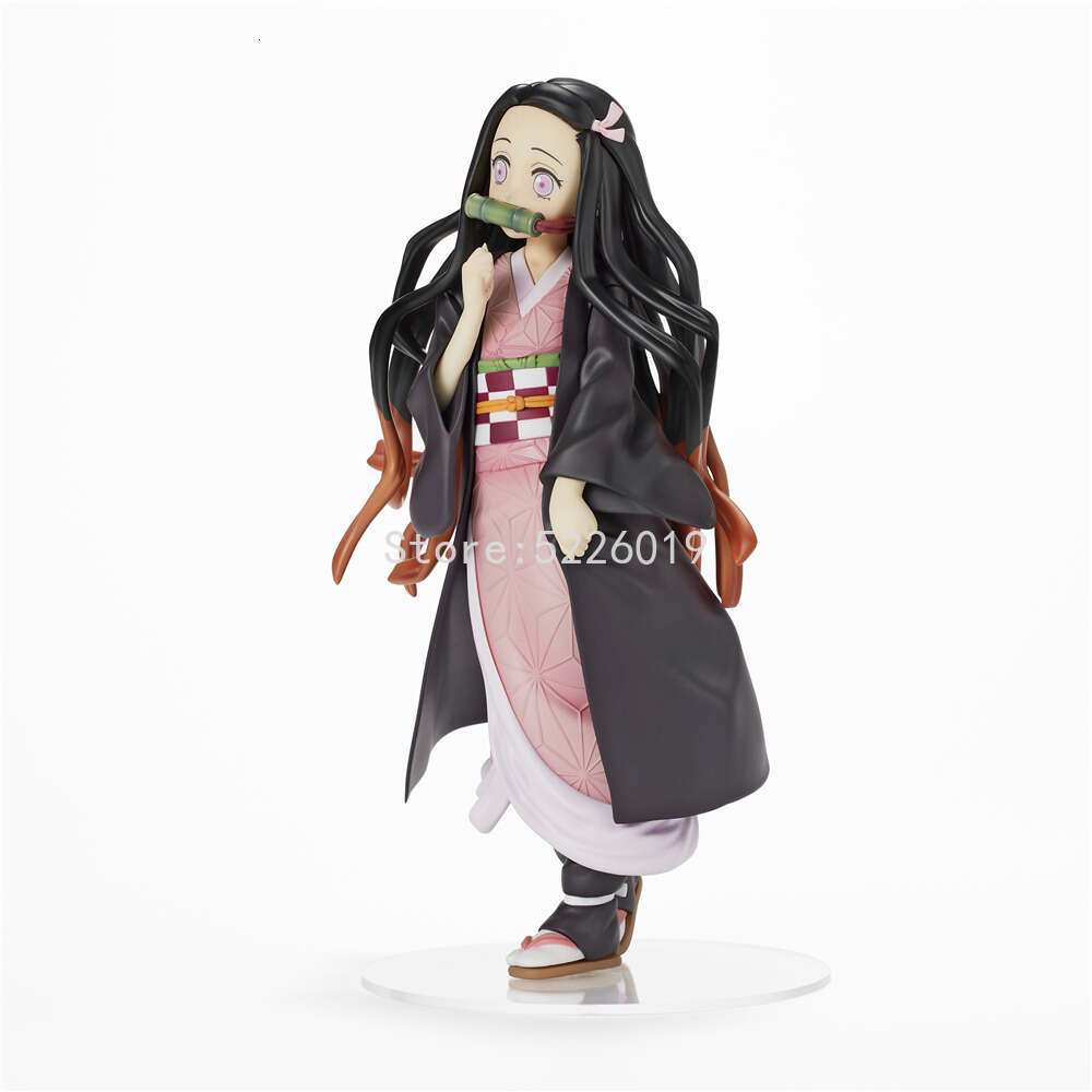 Finger Toys 22cm Demon Slayer Anime Figure Kimetsu No Yaiba Glitter & Glamours Kamado Nezuko Action Figure Devil's Blade Nezuko Figurine Toy