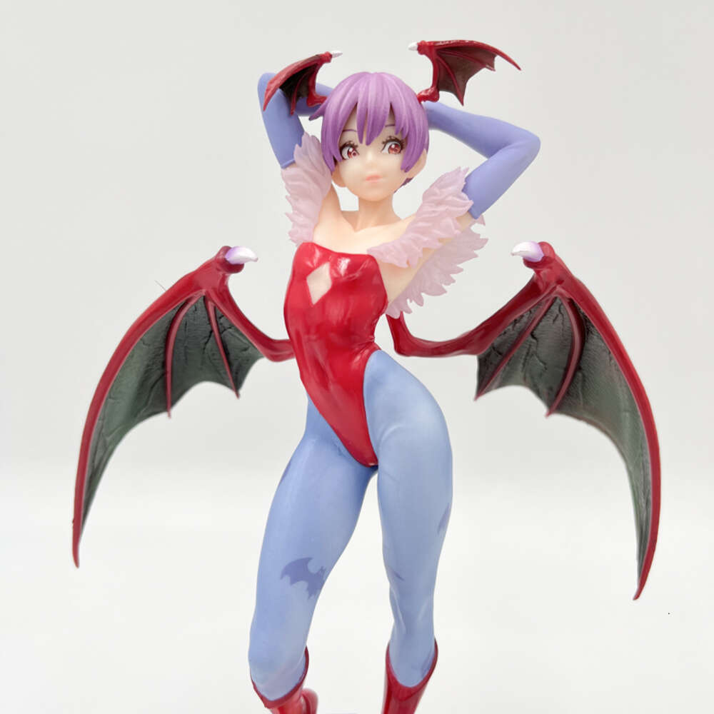 Finger Toys 22cm Darkstalkers Bishoujo Lilith/felicia Sexy Girl Anime Figure Vampire Morrigan Aensland Action Figure Adult Model Doll Toys