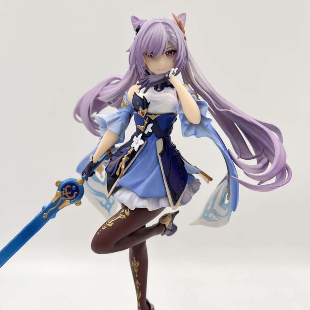Finger Toys 27cm Genshin Impact Keqing Anime Girl Figure Shenhe/nahida Action Figure Mona/klee/ningguang Figurine Adult Model Doll Toys Gift