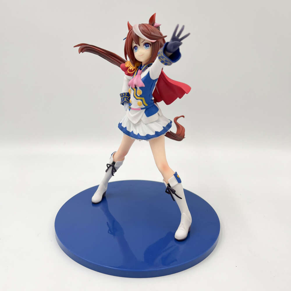 Finger Toys 25cm Umamusume Pretty Derby Anime Girl Figure Show Off Your Dreams Tokai Teio Action Figure Adult Collectible Model Doll Toys
