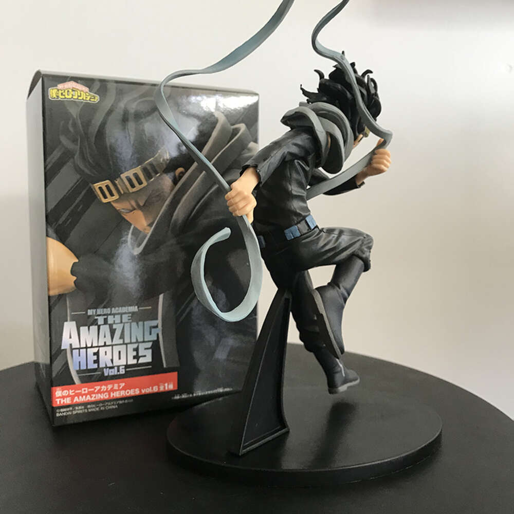 Finger Toys 18cm My Hero Academia Anime Figure Amazing Heroes 06 Aizawa Shouta Eraser Head Pvc Action Figure Collectible Model Doll Toys
