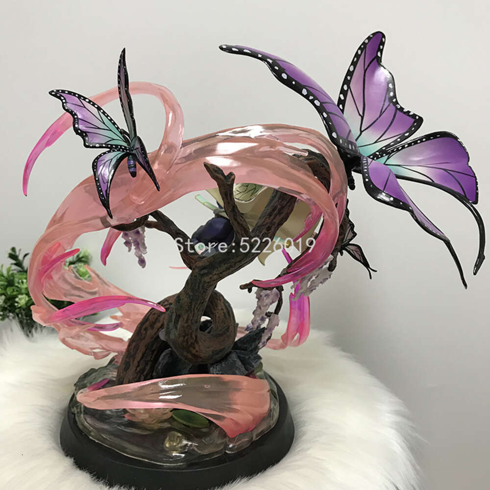 Finger Toys 36cm Kimetsu No Yaiba Anime Figure Gk Kamado Nezuko Kochou Shinobu Action Figure Demon Slayer Kochou Shinobu Figurine Model Toys