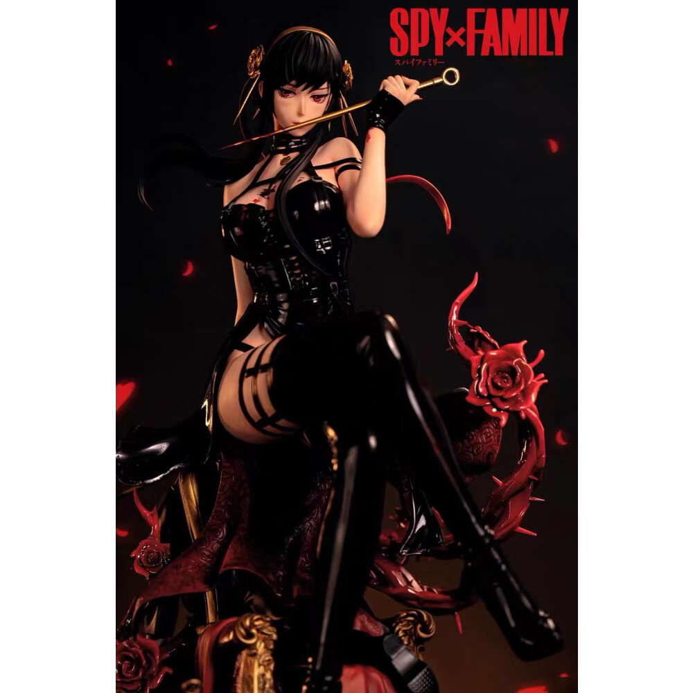 Finger Toys 35cm Spyfamily Yor Forger Sexy Anime Girl Figure Spyfamily Anya Forger Action Figure Adult Collectible Model Doll Toys Gifts