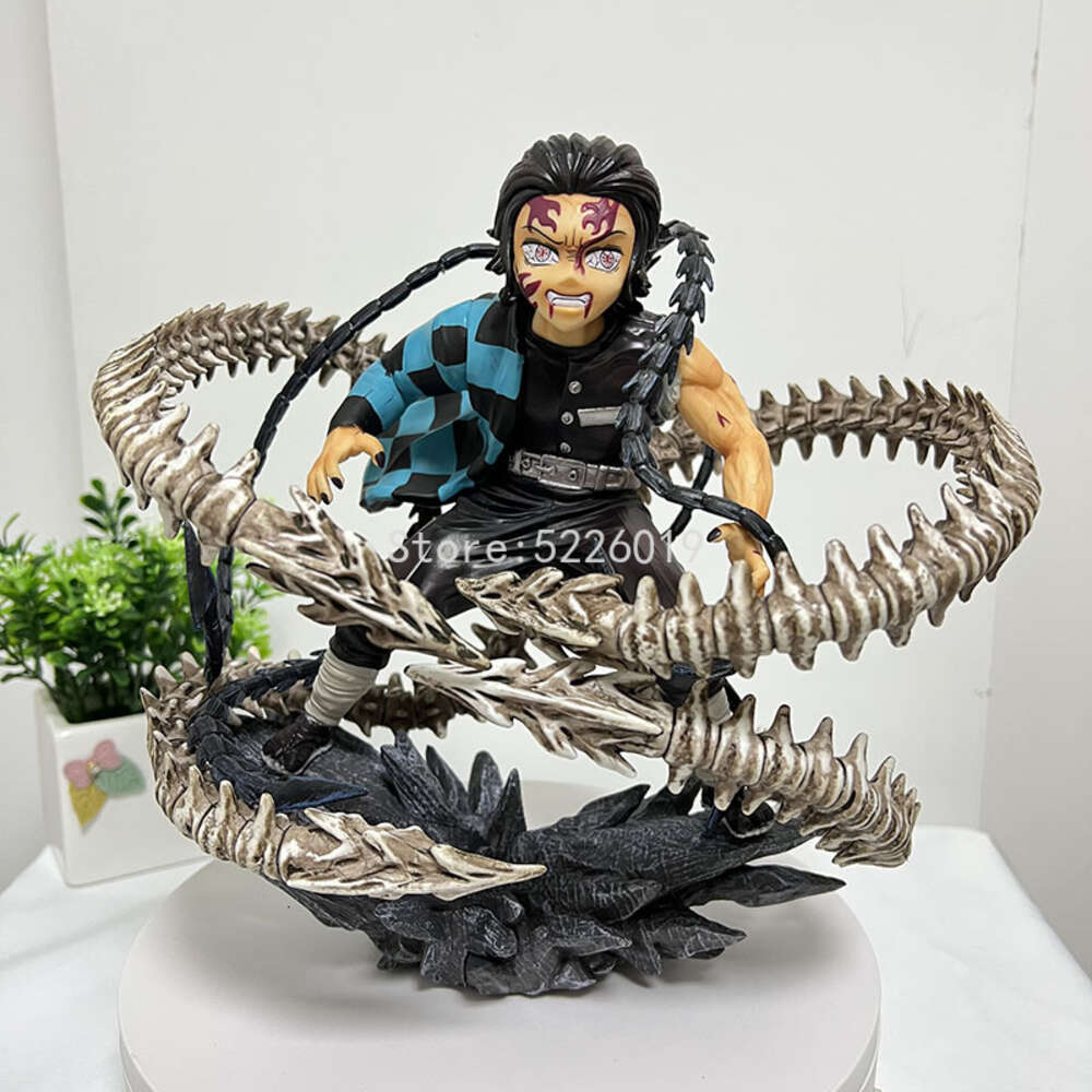 Finger Toys 21cm Artfx J Demon Slayer Anime Figure Kamado Tanjirou Figure Kochou Shinobu Action Figure Gk Kimetsu No Yaiba Figurine Doll Toy