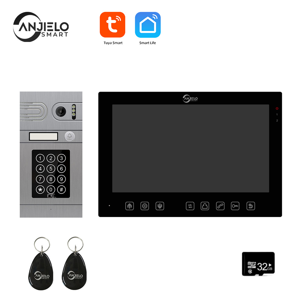 7 inch 1080P WiFi Video Doorbell Camera Tuya Smart Home Video Intercom with Night Vision Motion Detection Camera for Home Security