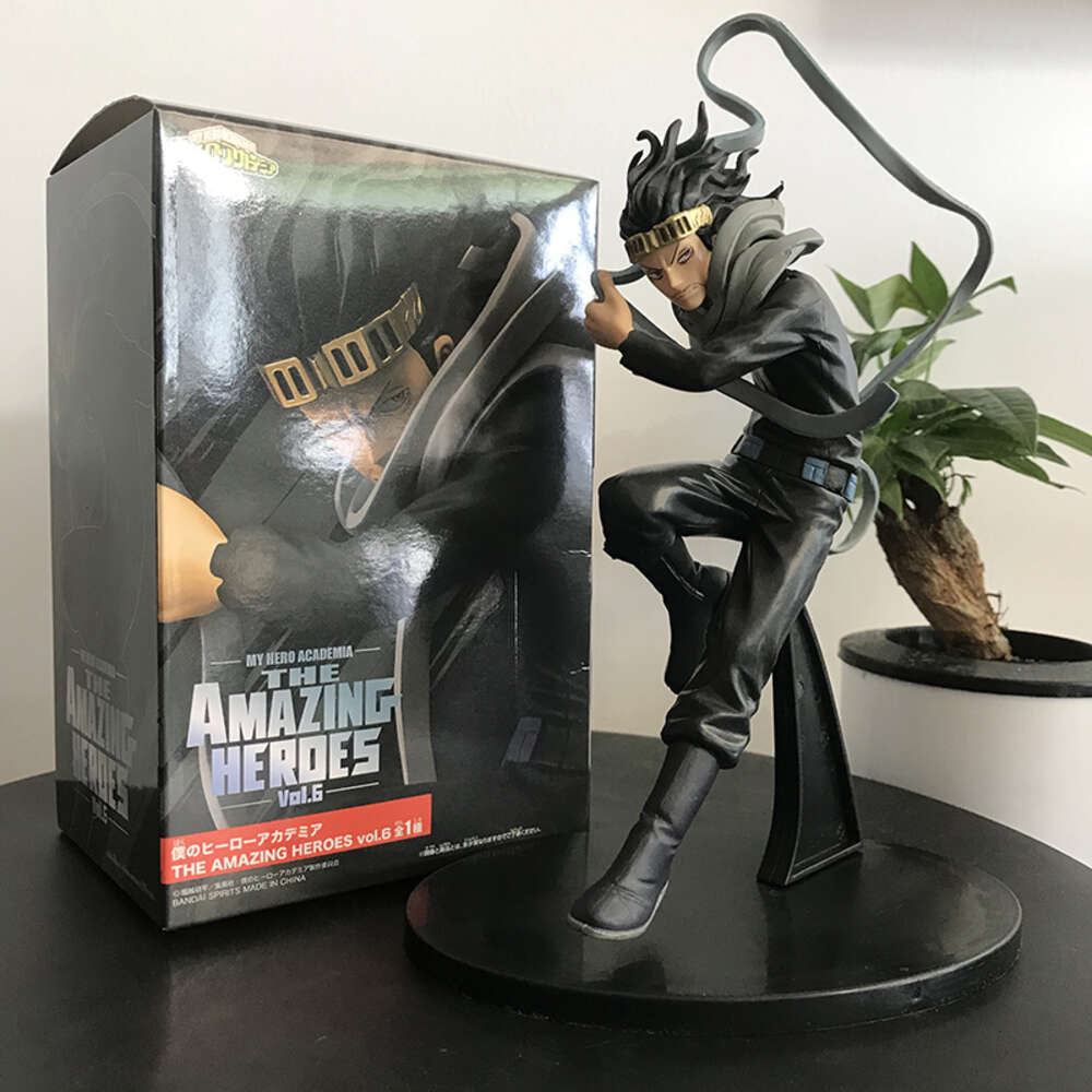 Finger Toys 18cm My Hero Academia Anime Figure Amazing Heroes 06 Aizawa Shouta Eraser Head Pvc Action Figure Collectible Model Doll Toys