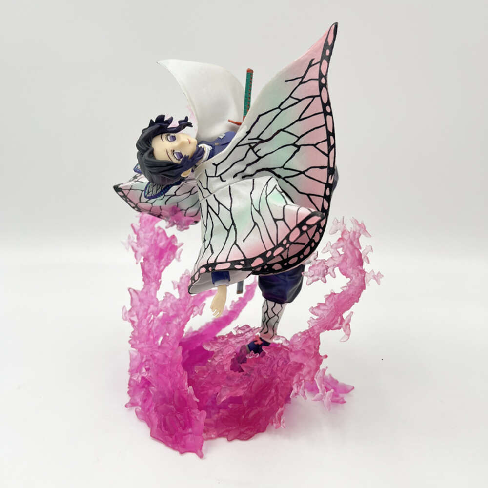 Finger Toys 20cm Demon Slayer Kochou Shinobu Anime Figure Kimetsu No Yaiba Action Figure Nezuko Kamado Figurine Collectible Model Doll Toys