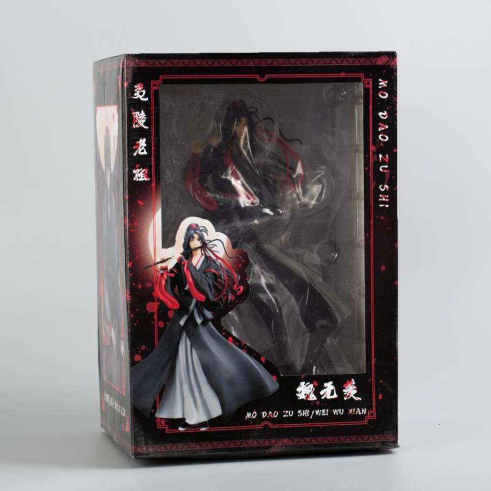 Finger Toys Mo Dao Zu Shi Anime Figure Toys Wei Wuxian Yi Ling Lao Zu Figurine Lan Wangji Pvc Action Figure Collectible Model Toy Doll 27cm