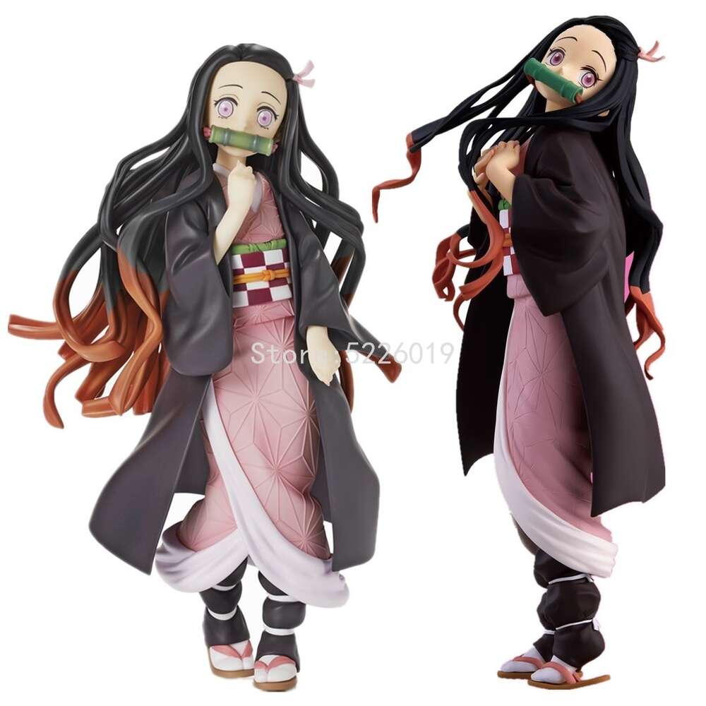 Finger Toys 22cm Demon Slayer Anime Figure Kimetsu No Yaiba Glitter & Glamours Kamado Nezuko Action Figure Devil's Blade Nezuko Figurine Toy