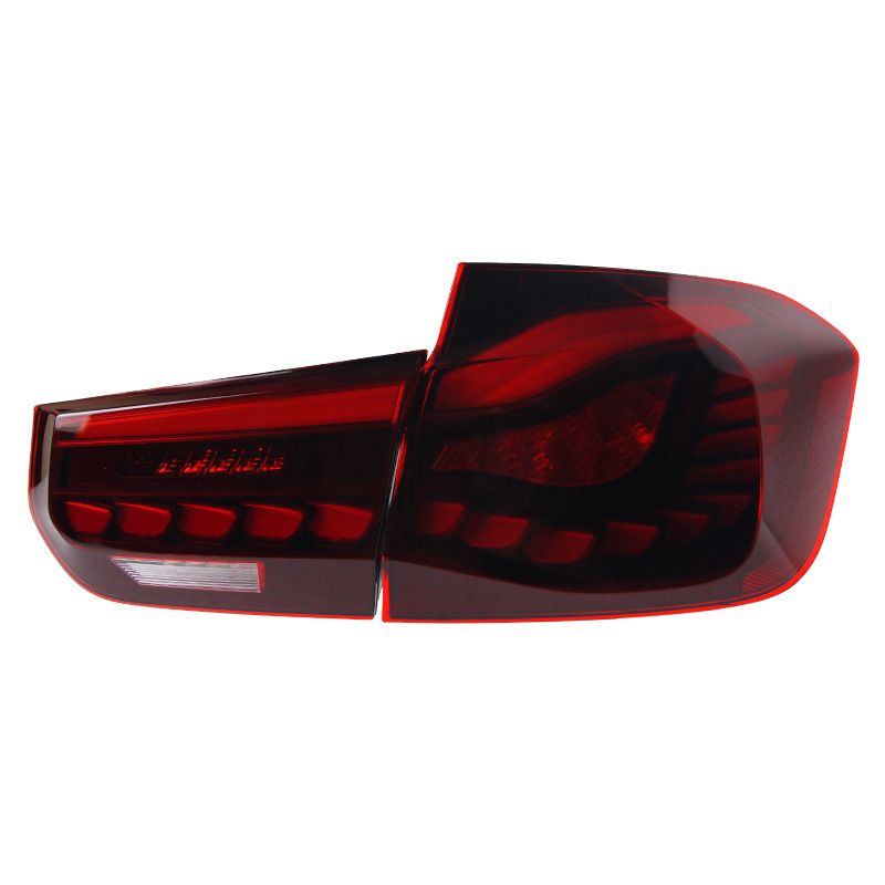 Car Tail Light Parts for BMW Taillights 3 Series F30/F35 2013-20 18 LED Dragon Scale Running Light Highlight Reversing Brake Taillight