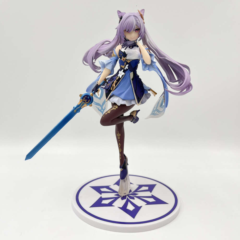 Finger Toys 27cm Genshin Impact Keqing Anime Girl Figure Shenhe/nahida Action Figure Mona/klee/ningguang Figurine Adult Model Doll Toys Gift
