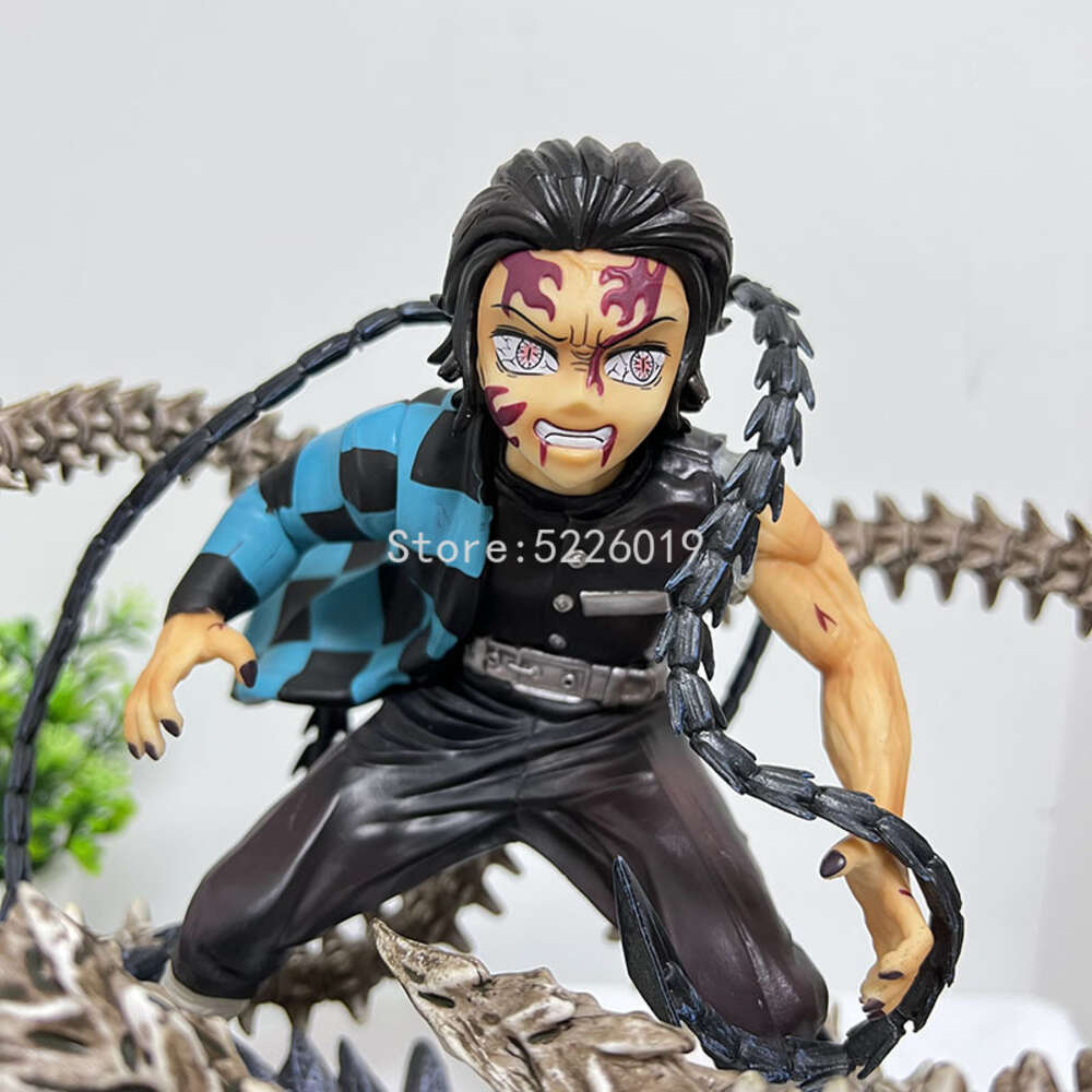Finger Toys 21cm Artfx J Demon Slayer Anime Figure Kamado Tanjirou Figure Kochou Shinobu Action Figure Gk Kimetsu No Yaiba Figurine Doll Toy