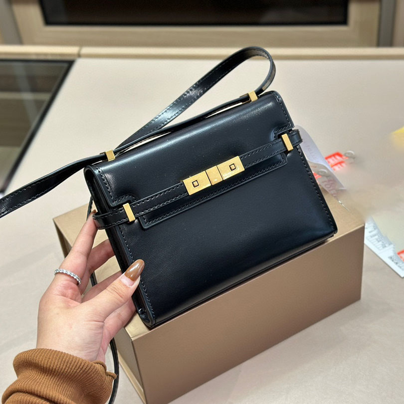 Top Quality Bags bag Manhattan bag Fashion designer shoulder bag Brand luxury handbag Leather women's messenger bag Black wallet Premium metal baguette bag purse