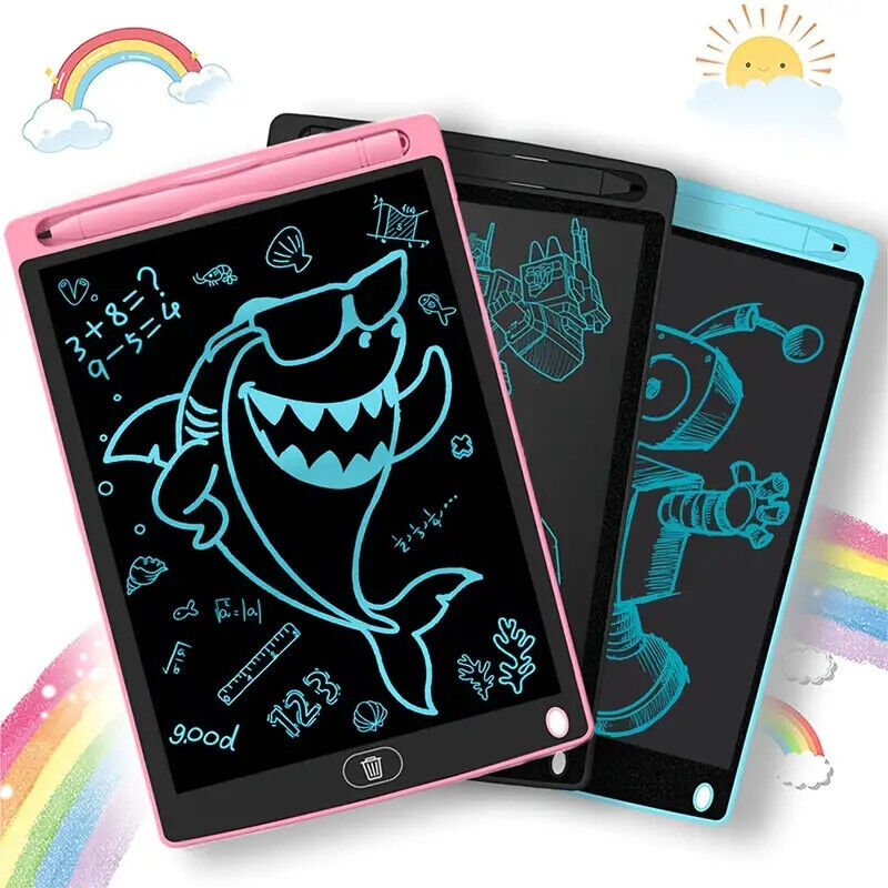 8.5inch Colorful LCD Handwriting Blackboard Tablet Writing Board for Kids Adults Kids Paperless Notepad | Educational Electronic Drawing Board With Pe