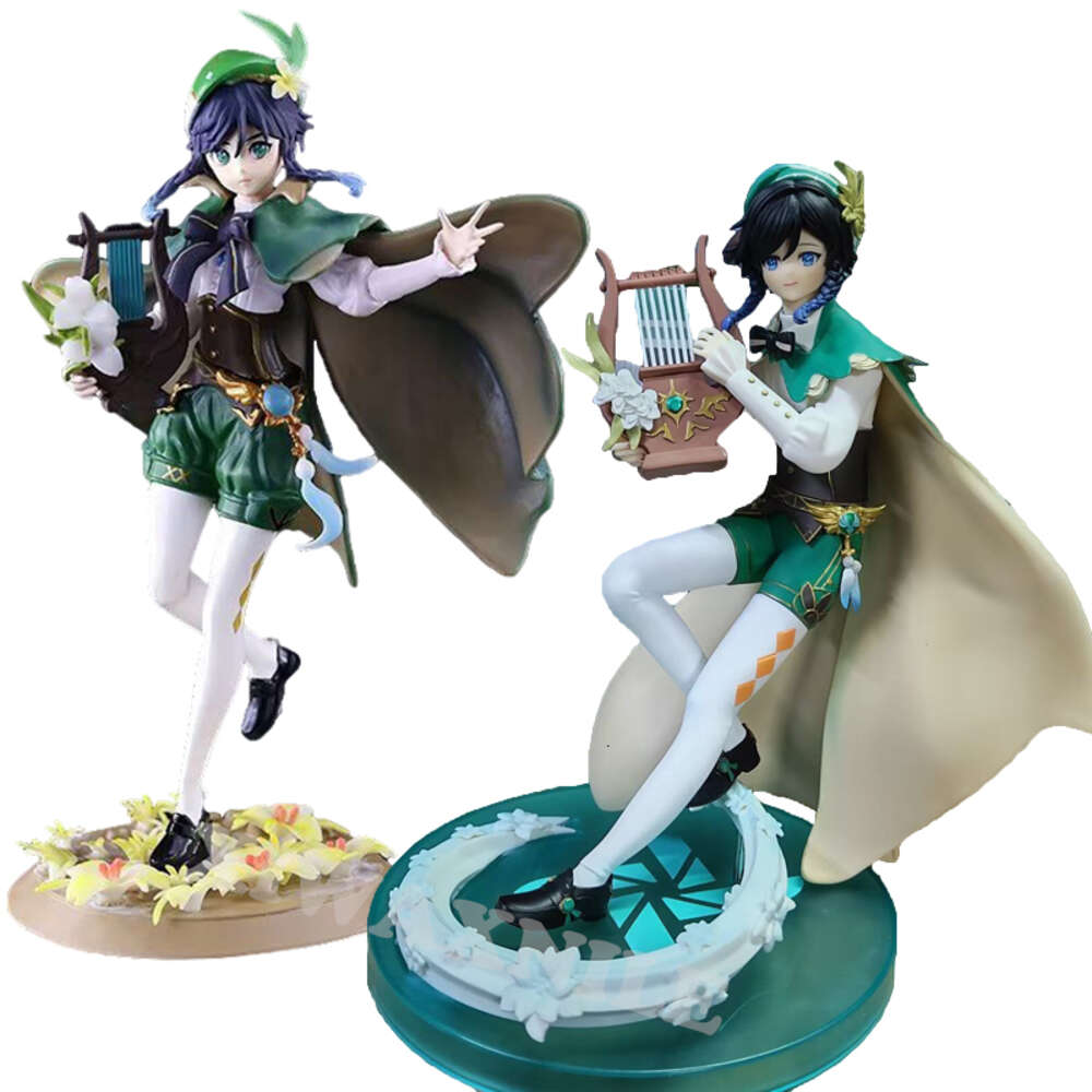 Finger Toys 26cm Genshin Impact Venti Anime Figure Genshin Impact Klee Action Figure Qiqi/nahida Figurine Adult Collectible Model Doll Toys