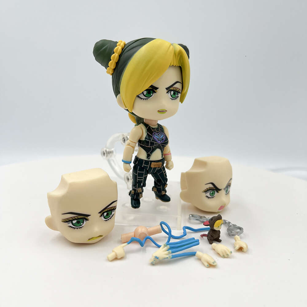 Finger Toys 10cm Jojo's Bizarre Adventure Stone Ocean Anime Figure #1815 Jolyne Kujo/cujoh Action Figure #1851 Jotaro Kujo Figure Model Toys