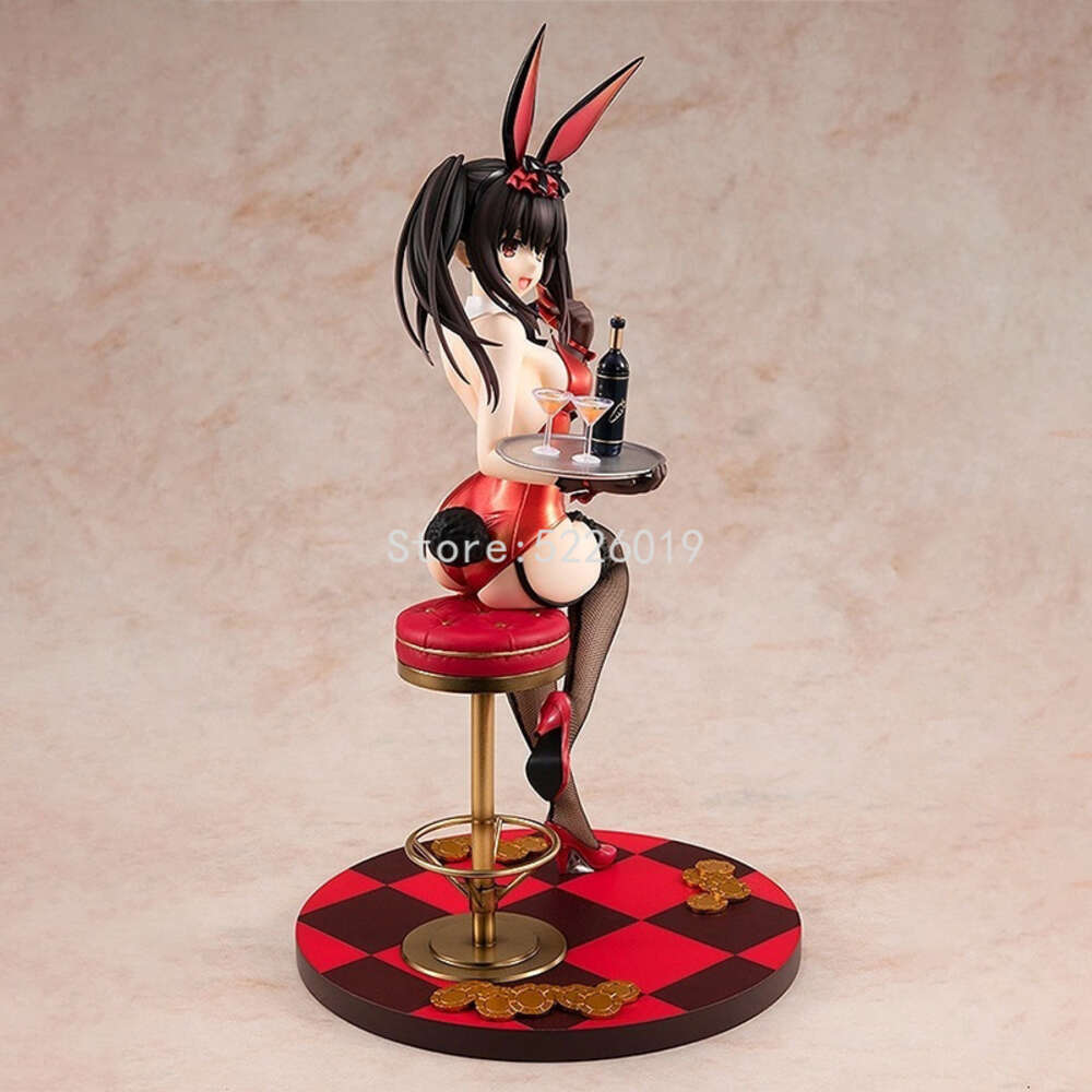 Finger Toys 26cm Kdcolle Date A Live Anime Figure Kurumi Tokisaki Action Figure Light Novel Nightmare Bunny Girl Adult Figurine Doll Toys