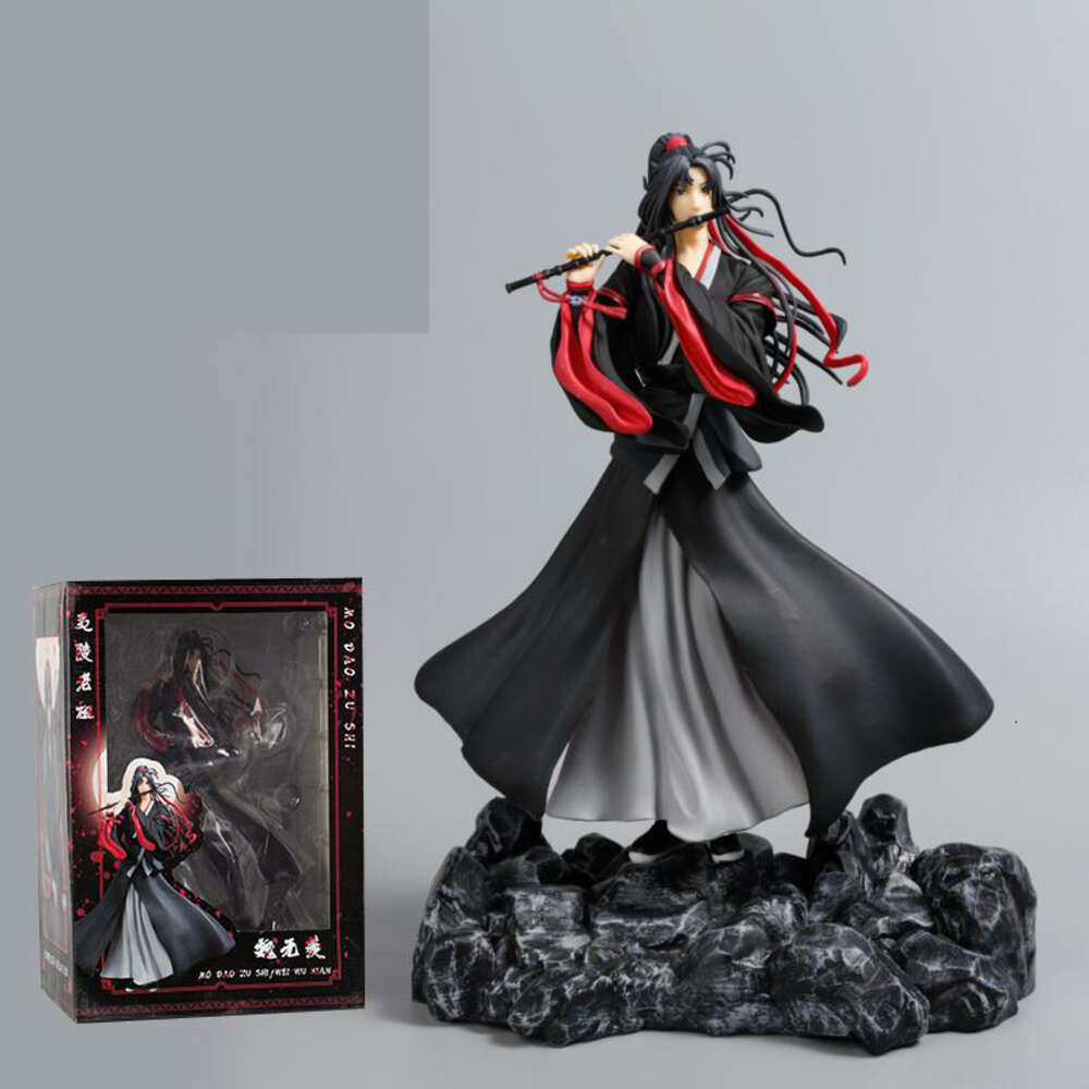 Finger Toys Mo Dao Zu Shi Anime Figure Toys Wei Wuxian Yi Ling Lao Zu Figurine Lan Wangji Pvc Action Figure Collectible Model Toy Doll 27cm