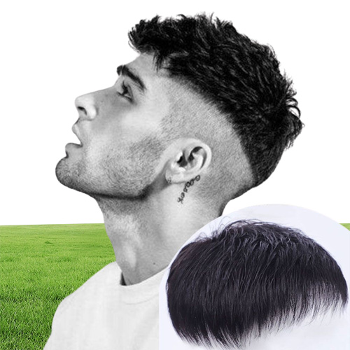 Short Wigs for Men039s Male Black Wig Synthetic Natural Hair Crew Style for Young Man Balding Sparse Hair5467605