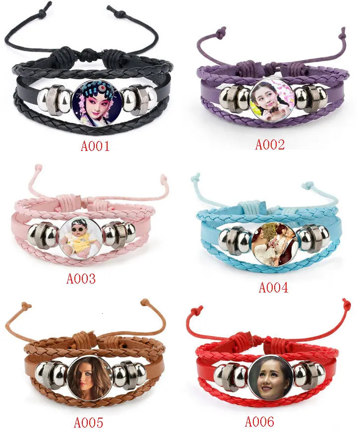 Chain sublimation rope blank bracelets for women fashion bracelet jewelry diy consumables 20pcslot printing size 18mm 231016