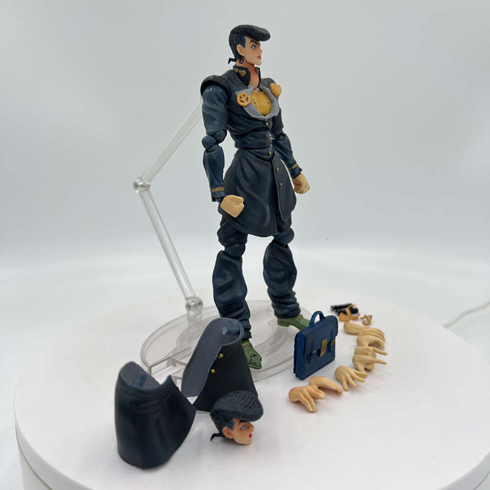 Finger Toys 16cm Part.4 Jojo Bizarre Adventure Anime Figure Super Action Statue #15 Josuke Higashikata Action Figure Collection Model Toys
