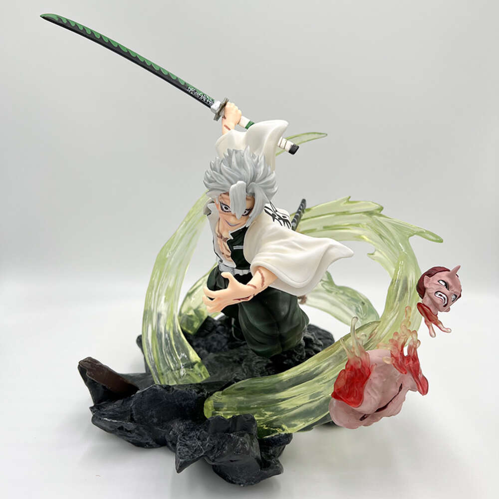 Finger Toys 28cm Shinazugawa Sanemi Demon Slayer Anime Figure Douma Kimetsu No Yaiba Action Figure Kokushibou/daki/gyuutarou Figure Doll Toy
