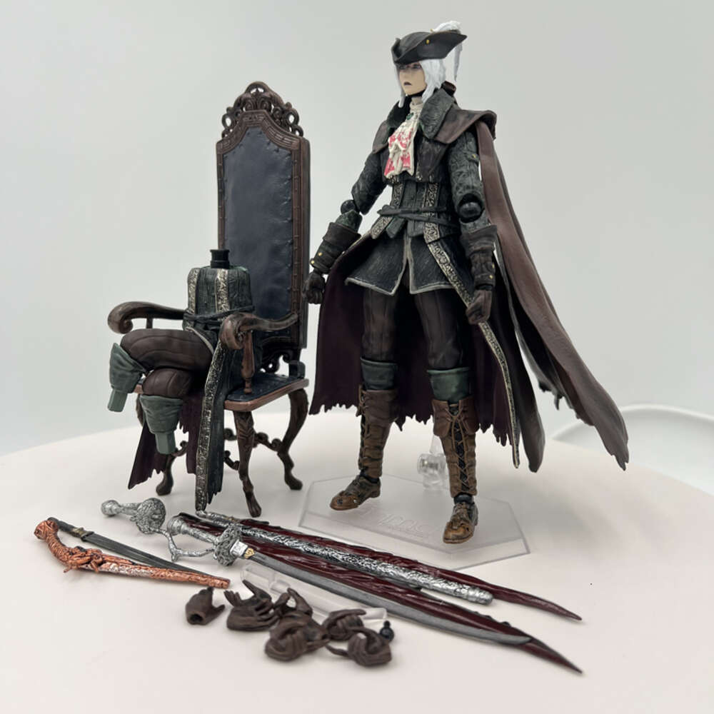 Finger Toys Figma #536 Bloodborne Anime Figure Lady Maria of the Astral Clocktower Action Figure the Old Hunters Edition Figurine Doll Toys